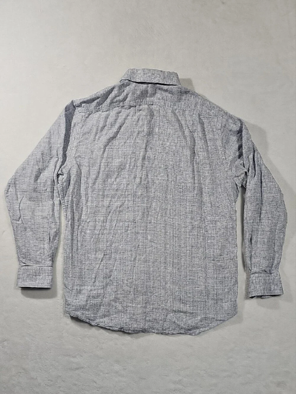 Hart Schaffner Marx Light Blue Button-Front Casual Shirt